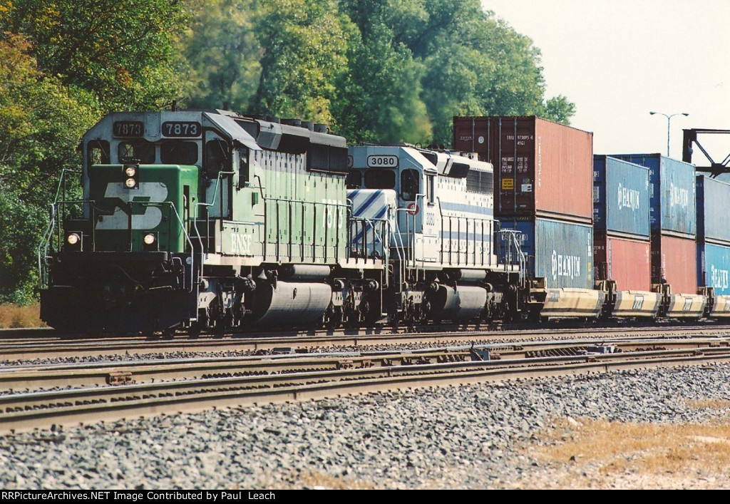 Westbound stack train